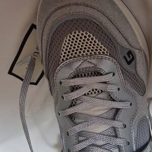 Gucci Tan and Silver Footwear